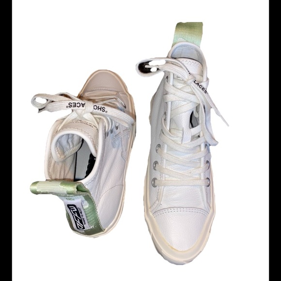 Off-White Virgil Abloh Arrow High Top Sneakers Sz Women’s 37 - Picture 7 of 16